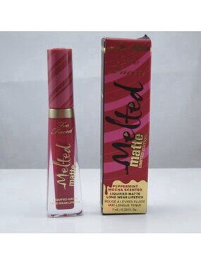 New in Box TOO FACED Melted Matte Liquified Long Wear Lipstick -CANDY CANE
